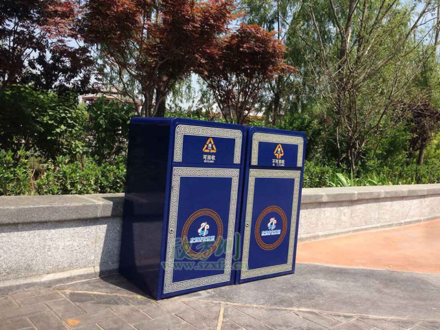 著(zhù)名景區華僑城 選購定制欣方圳鋼制垃圾桶