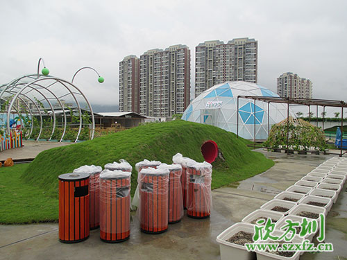 欣方圳鋼木垃圾桶，園林景區環(huán)境提升的好助手