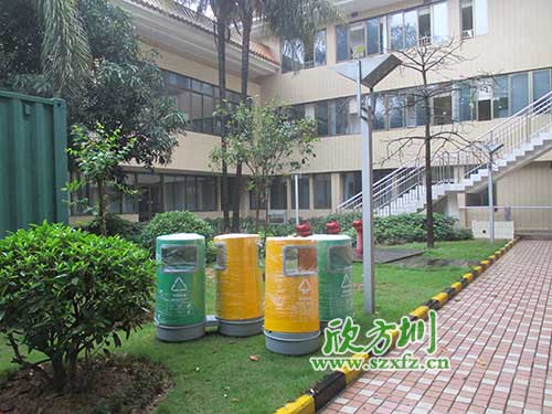 韶關(guān)物業(yè)分類(lèi)玻璃鋼垃圾桶，提升社區好環(huán)境。