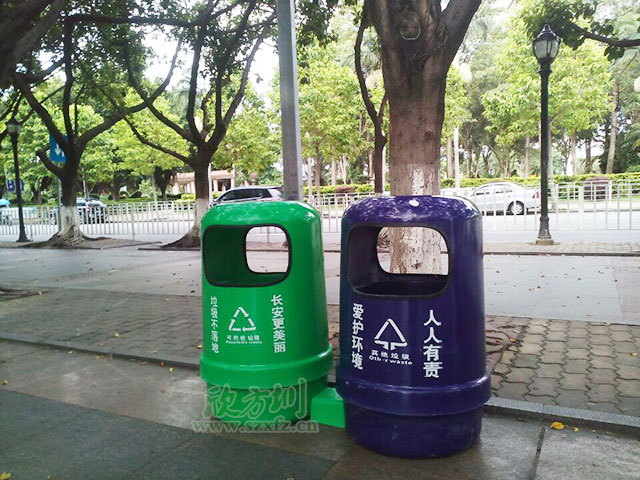 深圳玻璃鋼垃圾桶廠(chǎng)家 改善長(cháng)安鎮街區環(huán)境