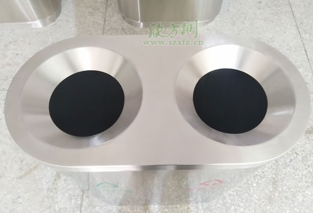 貴陽(yáng)龍洞堡國際機場(chǎng)不銹鋼垃圾桶桶頭細節圖展示