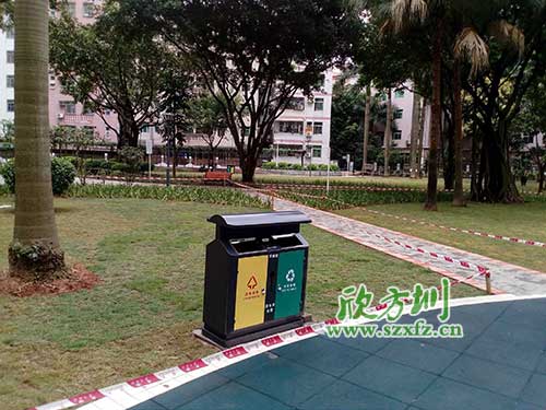 韶關(guān)機關(guān)鋼制垃圾桶，欣方圳量身定做