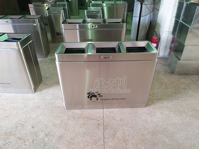 欣方圳不銹鋼垃圾桶遠銷(xiāo)海外