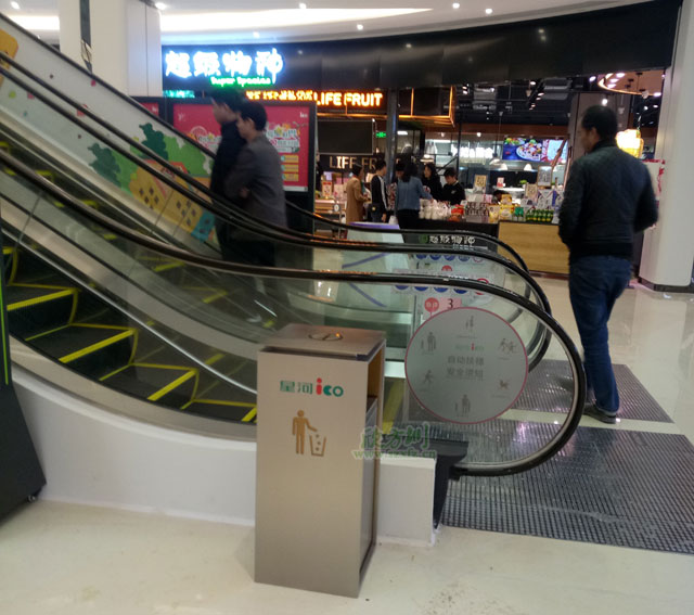 高檔室內不銹鋼垃圾桶助龍崗星河iCO盛大開(kāi)業(yè)