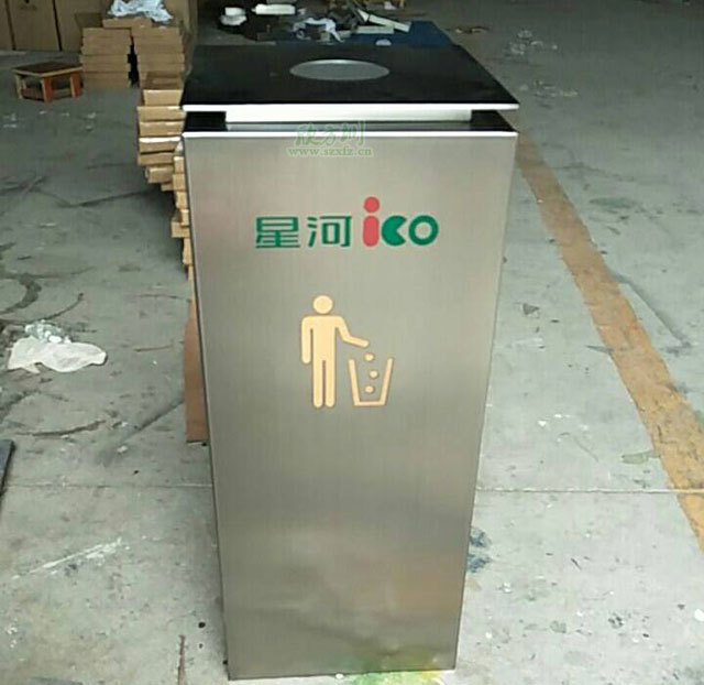 高檔室內不銹鋼垃圾桶助龍崗星河iCO盛大開(kāi)業(yè)